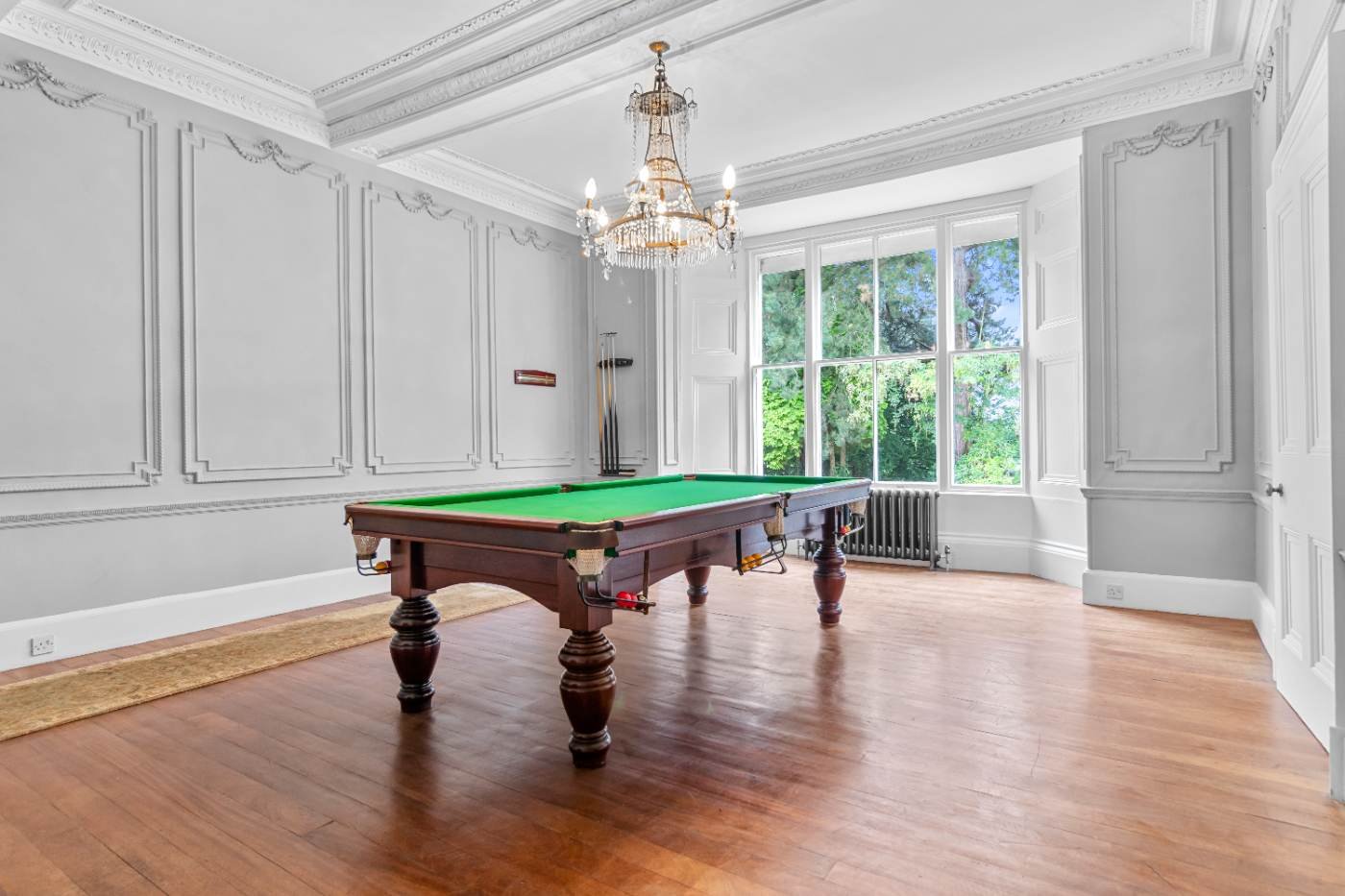 Bowdon Old Hall billiard room